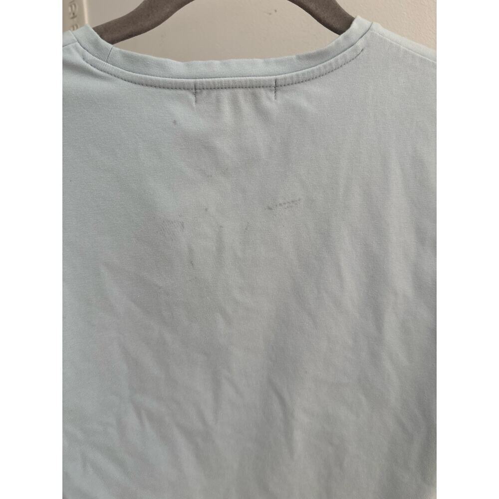 Banana Republic Women’s Light Blue Crew Neck Short Sleeve Stretch T-Shirt Size M - Picture 6 of 7